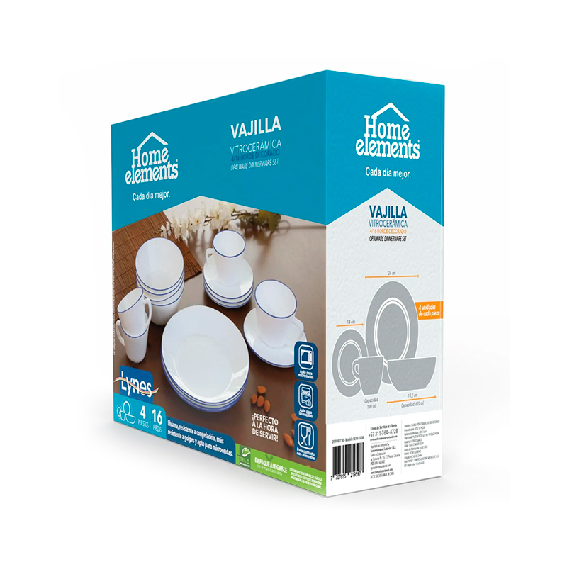 Home Elements - Vajilla Vitrocerámica - Imagen 3